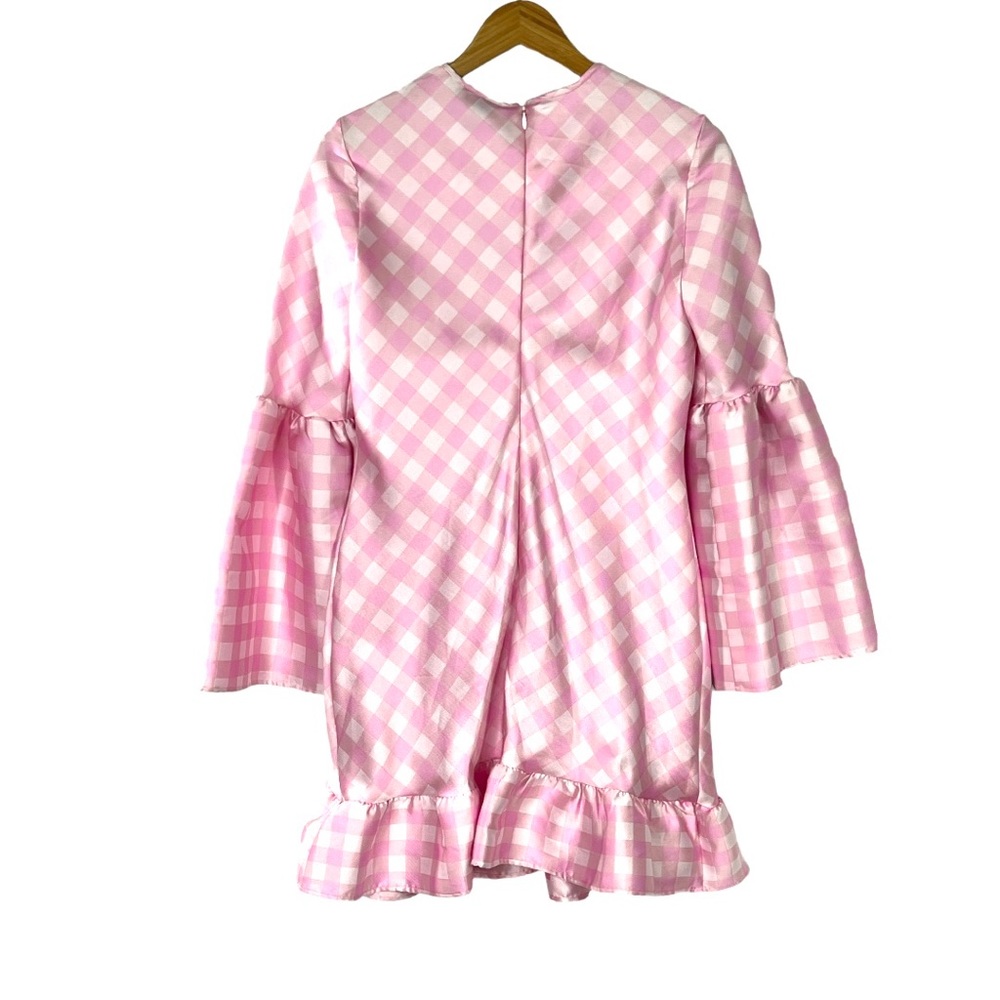 Cynthia Rowley Jane Gingham Dress in Pink Size 10 NWT - Picture 8 of 8